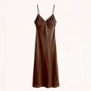Abercrombie & Fitch Brown Slip Dress